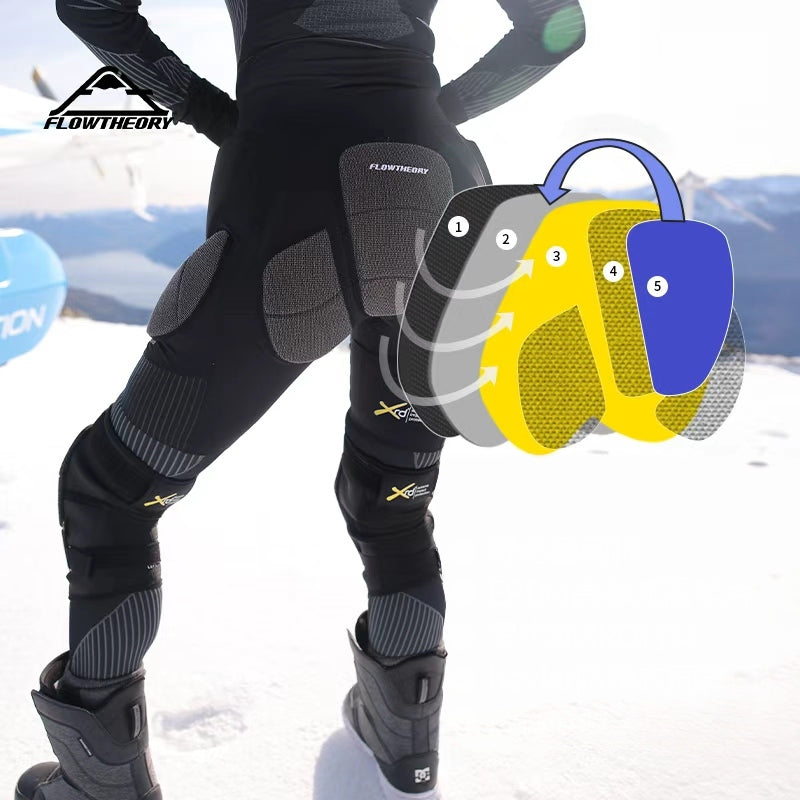 Replaceable Silicone Pads—MECHA PRO Series Kevlar® Snowboard Protective Gear