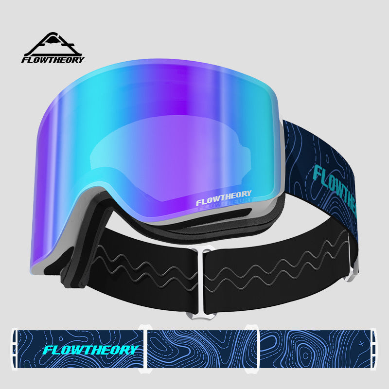 NEBULA MAX Series-Magnetic Colorful Ski Goggles
