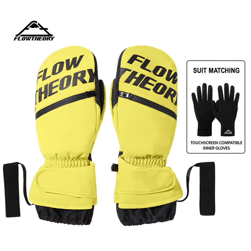 Adults' Kevlar® Reinforced Snowboard Mittens [2-in-1 Protection System] with Touchscreen Liner (6162201+6162202)