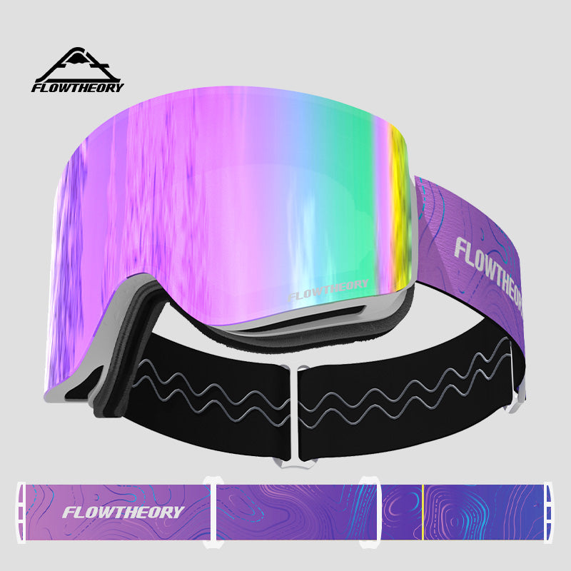 NEBULA MAX Series-Magnetic Colorful Ski Goggles
