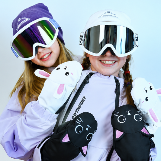 Adults' & Kids' Cute Snowboard Mittens
