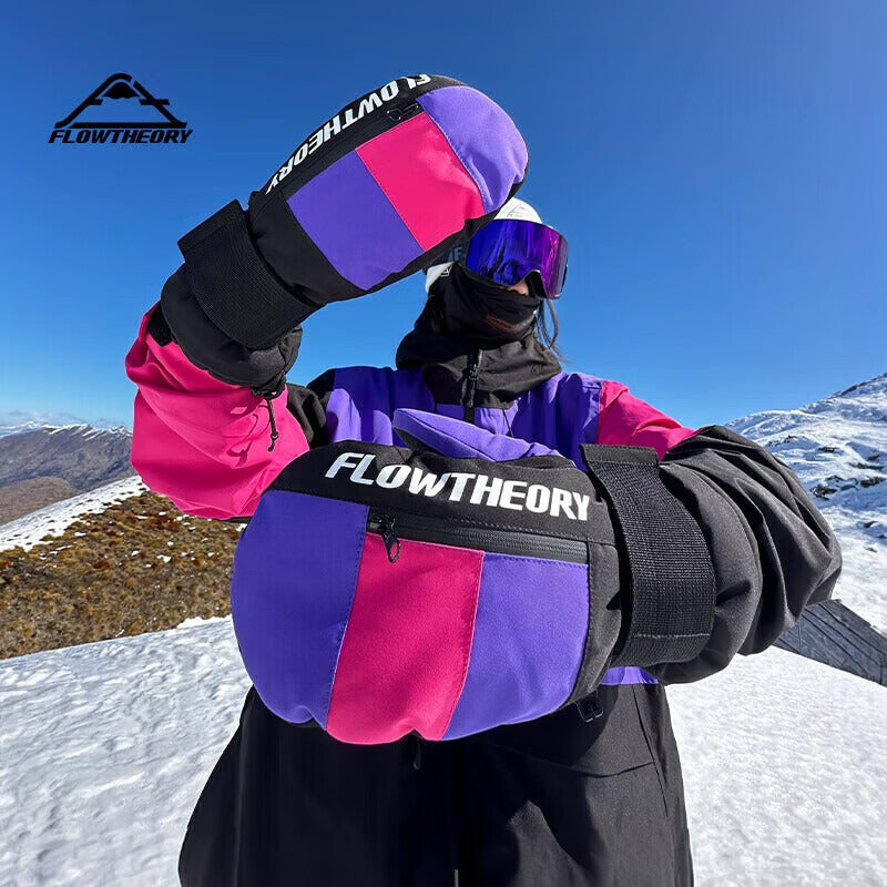 Adults' Snowboard Mittens with Integrated Wrist Support
