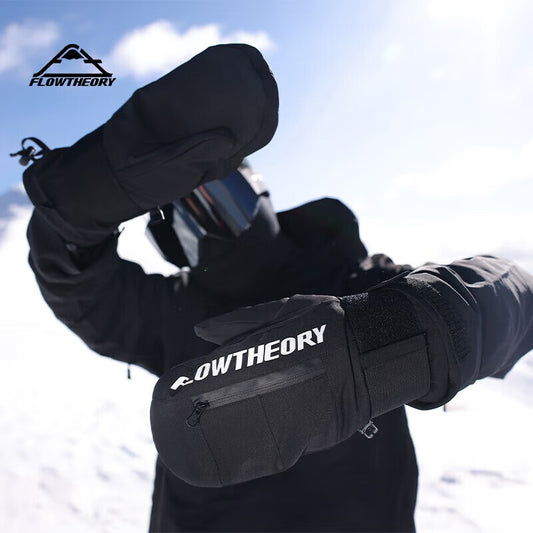 Adults' Snowboard Mittens with Integrated Wrist Support