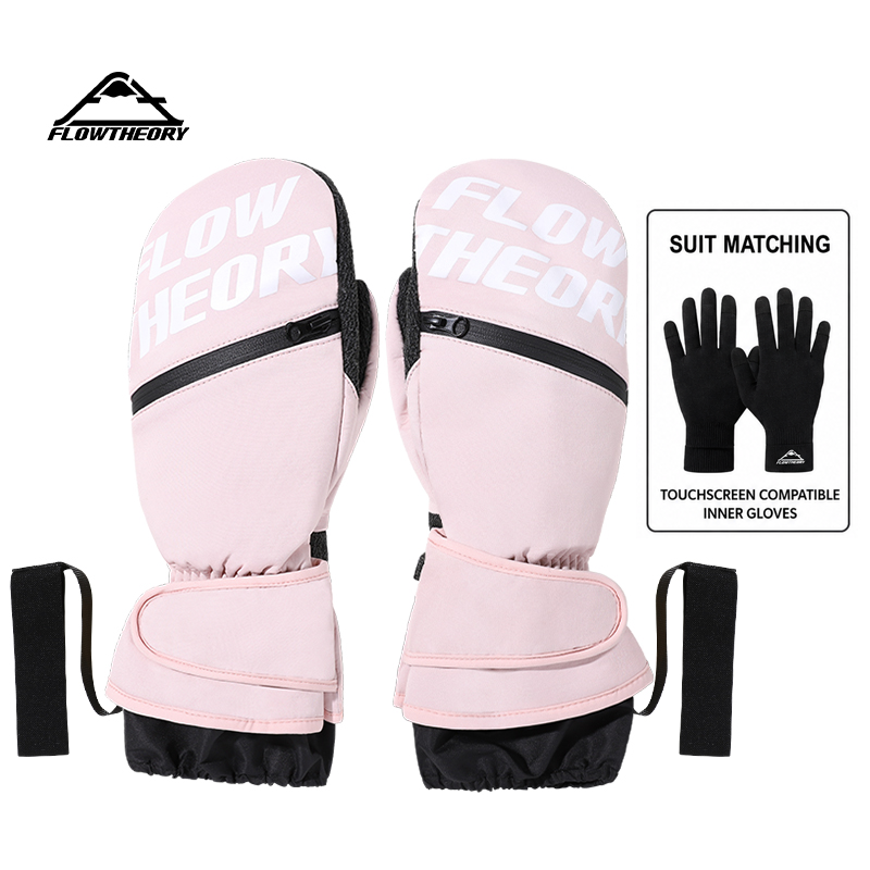 Adults' Kevlar® Reinforced Snowboard Mittens [2-in-1 Protection System] with Touchscreen Liner (6162201+6162202)
