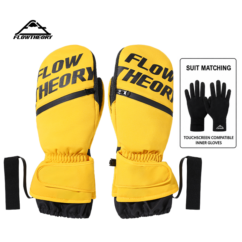 Adults' Kevlar® Reinforced Snowboard Mittens [2-in-1 Protection System] with Touchscreen Liner (6162201+6162202)