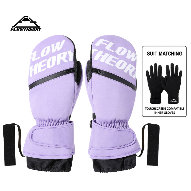 Adults' Kevlar® Reinforced Snowboard Mittens [2-in-1 Protection System] with Touchscreen Liner (6162201+6162202)