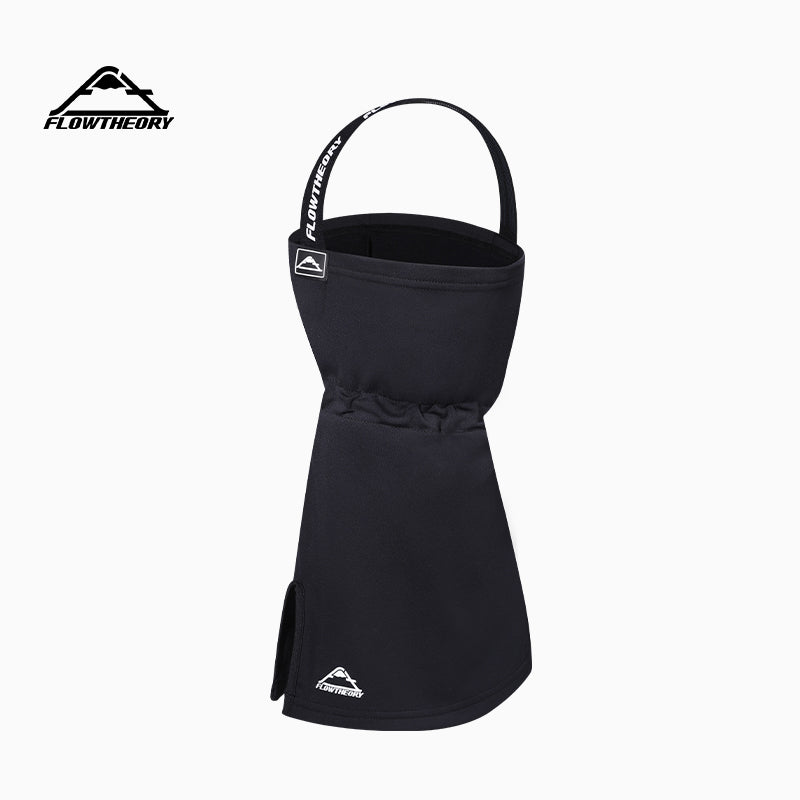 V‑Shaped Layered Wool Face Cover with Headband