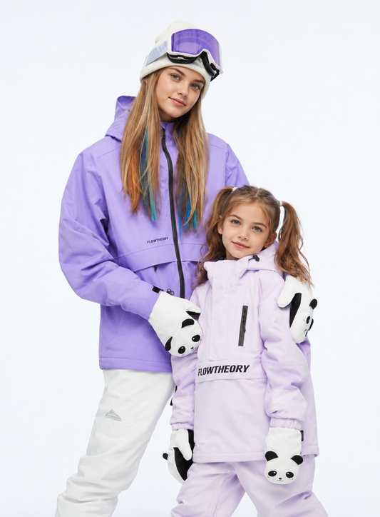 Adults' & Kids' Cute Snowboard Mittens